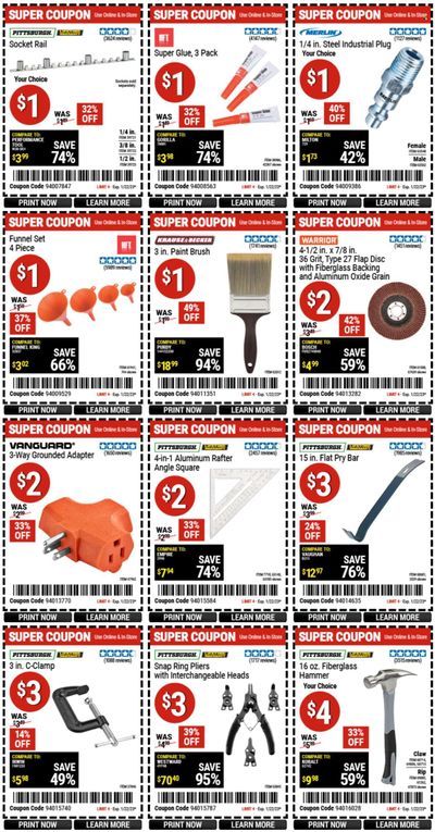 Harbor Freight Weekly Ad Flyer Specials January 9 to January 22, 2023
