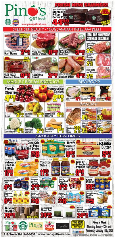 Pino's Flyer January 12 to 18
