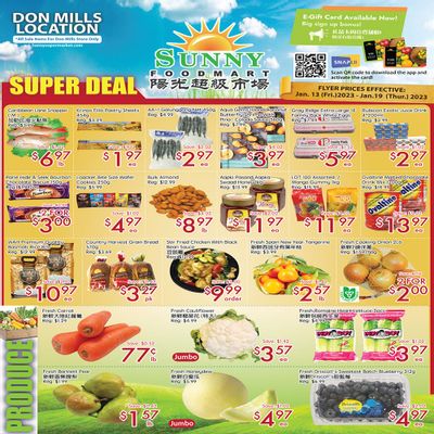 Sunny Foodmart (Don Mills) Flyer January 13 to 19