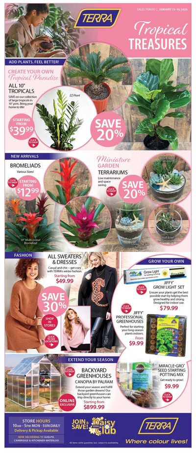 Terra Greenhouses Flyer January 13 to 19