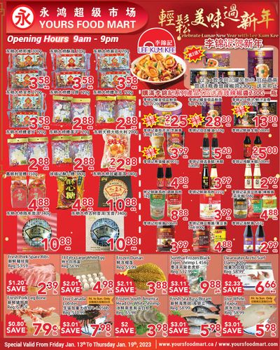 Yours Food Mart Flyer January 13 to 19