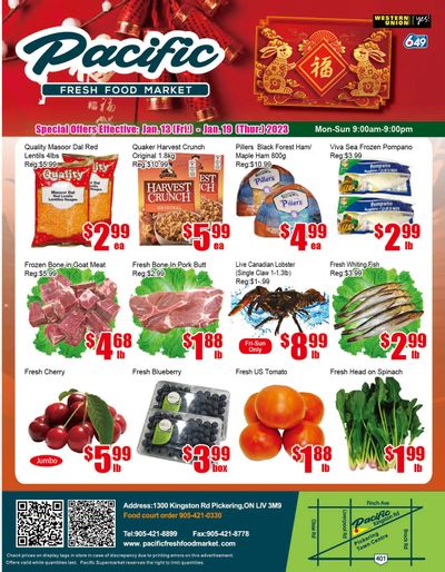 Pacific Fresh Food Market (Pickering) Flyer January 13 to 19
