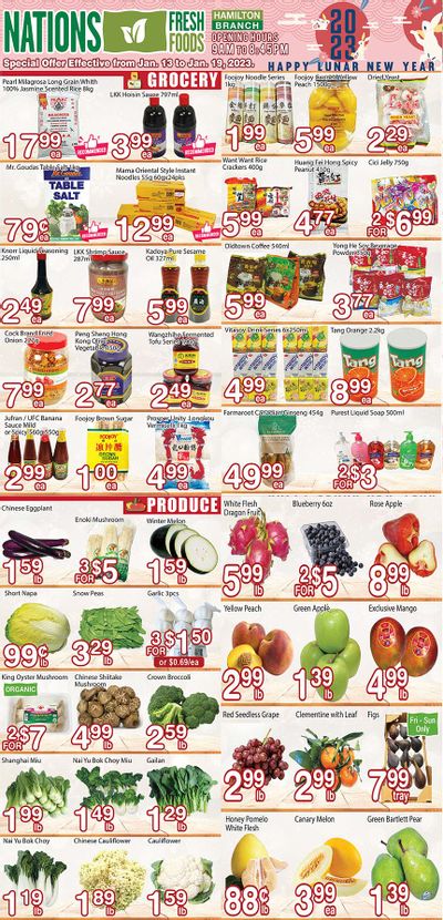 Nations Fresh Foods (Hamilton) Flyer January 13 to 19