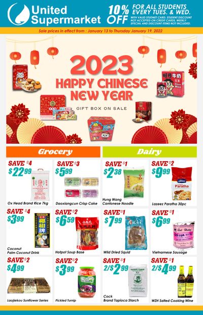 United Supermarket Flyer January 13 to 19