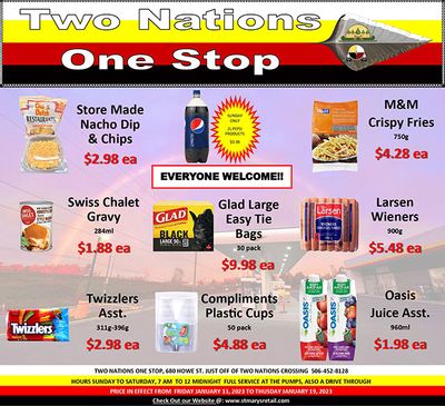 Two Nations One Stop Flyer January 13 to 19
