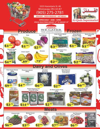 Al-Quds Supermarket Flyer January 13 to 19