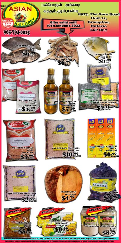 Asian Cash & Carry Flyer January 13 to 19