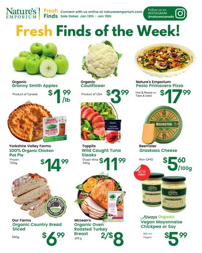 Nature's Emporium Weekly Flyer January 13 to 19
