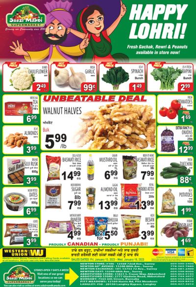 Sabzi Mandi Supermarket Flyer January 13 to 18