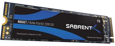 Sabrent 1TB Rocket NVMe PCIe M.2 2280 Internal SSD High Performance Solid State Drive (SB-ROCKET-1TB) For $169.99 At Amazon Canada