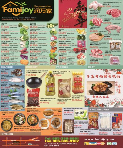 Famijoy Supermarket Flyer January 13 to 19