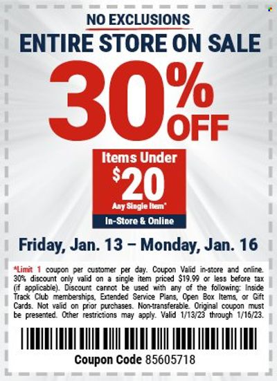 Harbor Freight Weekly Ad Flyer Specials January 13 to January 16, 2023