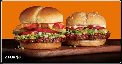 Harvey’s Canada Promotions: Two Original or Veggie Burgers For $8.00 & Faves Under $5