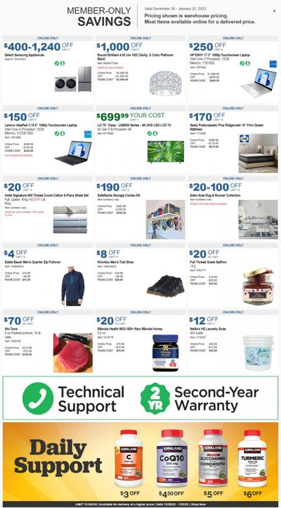 Costco Weekly Ad Flyer Specials December 28 to January 22, 2023