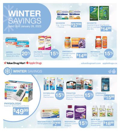 Apple Drugs Flyer January 15 to 28