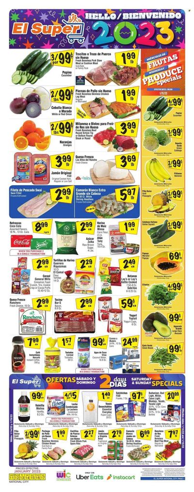 El Super (CA) Weekly Ad Flyer Specials January 11 to January 17, 2023