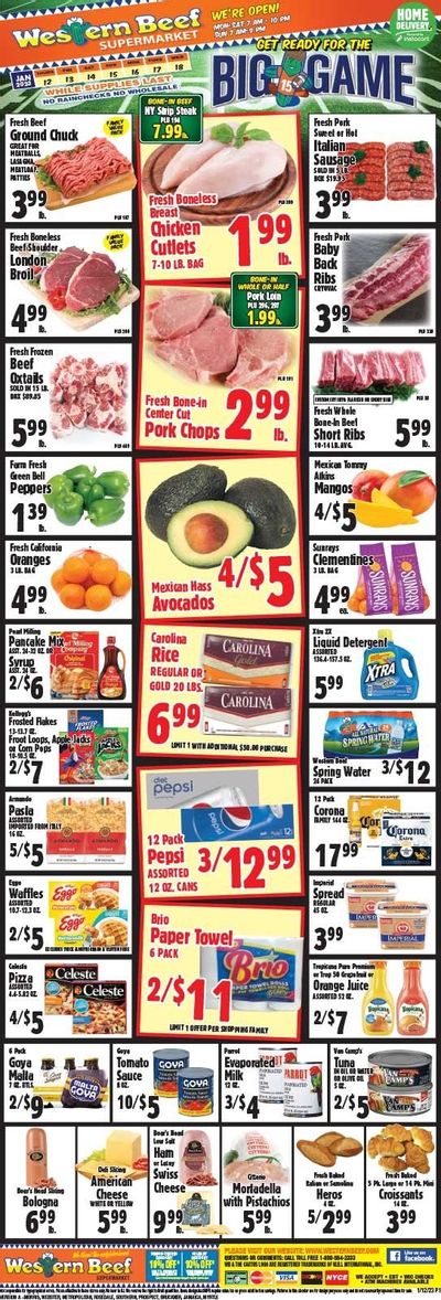 Western Beef (FL, NY) Weekly Ad Flyer Specials January 12 to January 18, 2023