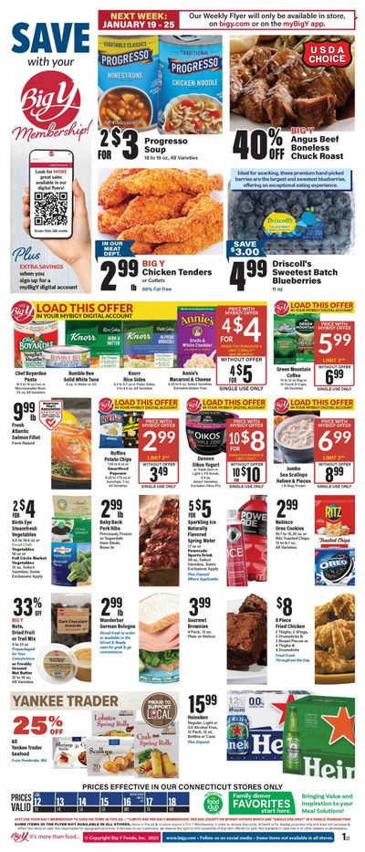 Big Y (CT) Weekly Ad Flyer Specials January 12 to January 18, 2023