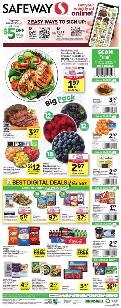 Safeway (CO) Weekly Ad Flyer Specials January 11 to January 17, 2023