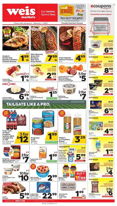 Weis (MD, NY, PA) Weekly Ad Flyer Specials January 5 to February 1, 2023