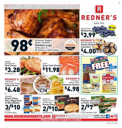 Redner's Markets (DE, MD, PA) Weekly Ad Flyer Specials January 12 to January 18, 2023