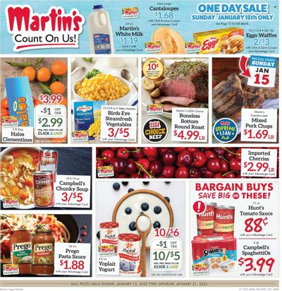 Martin’s (IN, MI) Weekly Ad Flyer Specials January 15 to January 21, 2023
