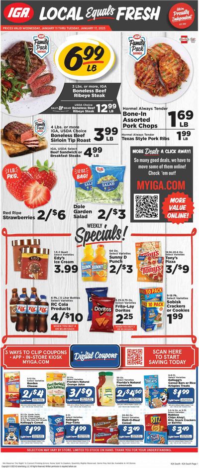 IGA (KY) Weekly Ad Flyer Specials January 11 to January 17, 2023