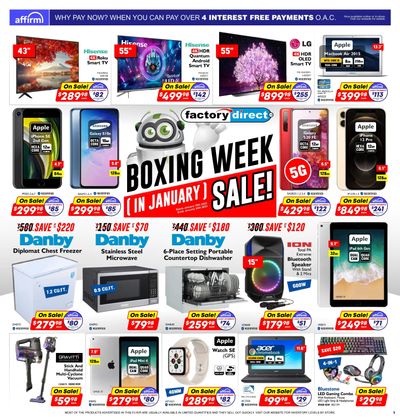 Factory Direct Flyer January 18 to 24