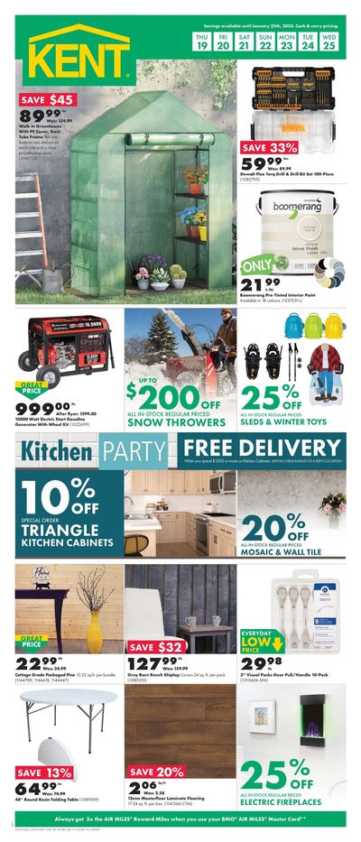 Kent Building Supplies Flyer January 19 to 25