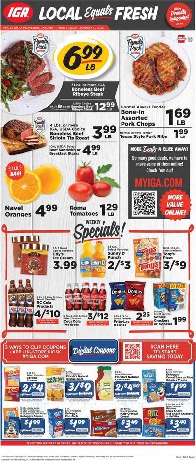 IGA (VA) Weekly Ad Flyer Specials January 11 to January 17, 2023