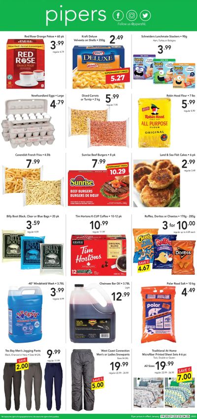 Pipers Superstore Flyer January 19 to 25