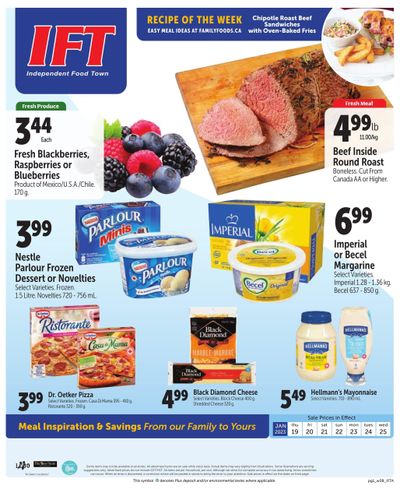 IFT Independent Food Town Flyer January 19 to 25