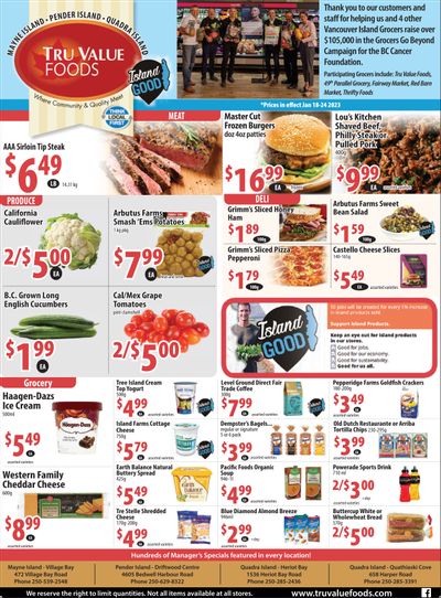 Tru Value Foods Flyer January 18 to 24