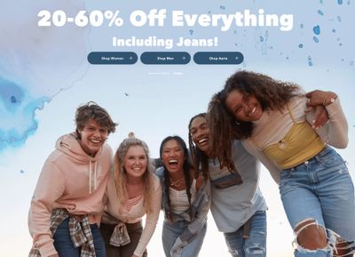 American Eagle & Aerie Canada Deals: Save 20% – 60% OFF Everything + 25% – 40% OFF Aerie Collection