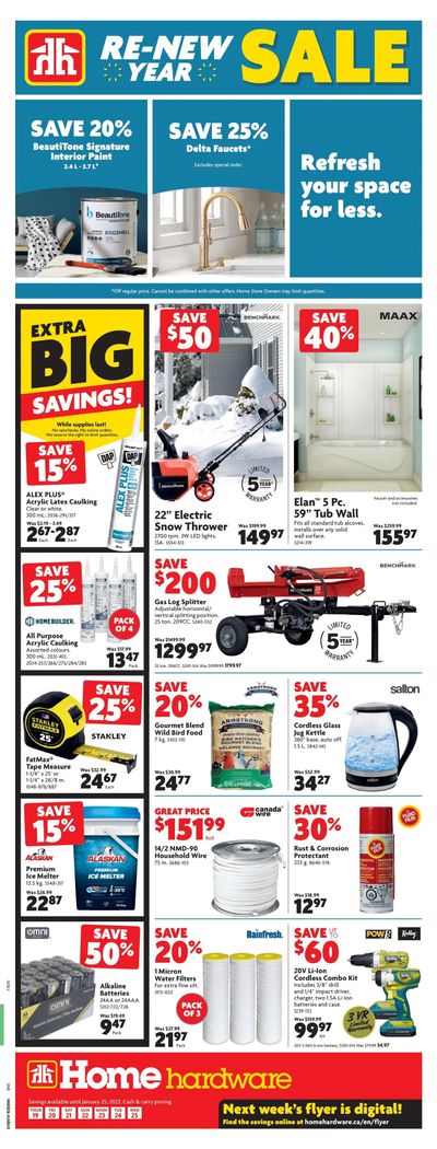 Home Hardware (BC) Flyer January 19 to 25