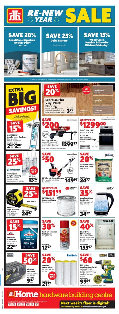 Home Hardware Building Centre (ON) Flyer January 19 to 25