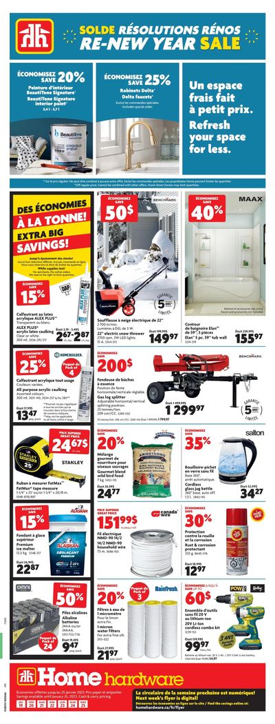 Home Hardware (QC) Flyer January 19 to 25