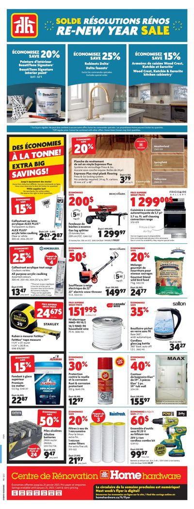 Home Hardware Building Centre (QC) Flyer January 19 to 25