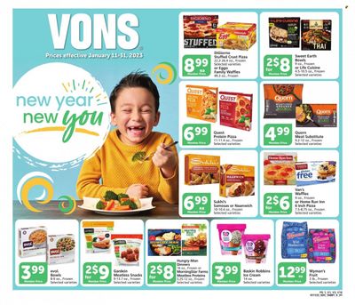 Vons (CA) Weekly Ad Flyer Specials January 11 to January 31, 2023