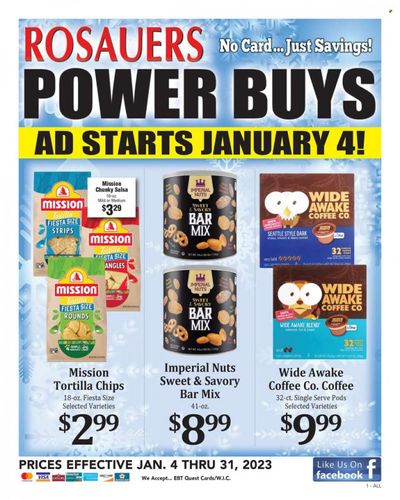 Rosauers (ID, MT, OR, WA) Weekly Ad Flyer Specials January 4 to January 31, 2023