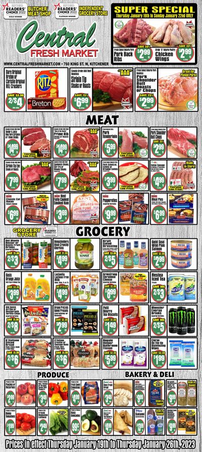 Central Fresh Market Flyer January 19 to 26