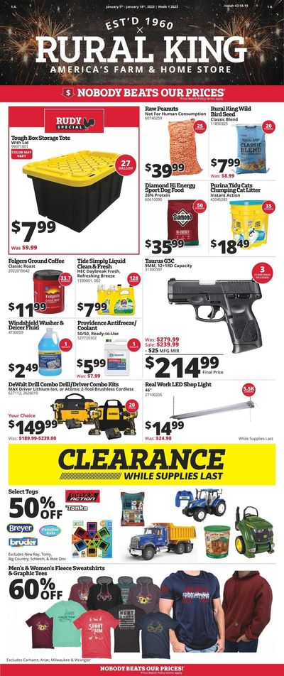 Rural King Weekly Ad Flyer Specials January 5 to January 18, 2023
