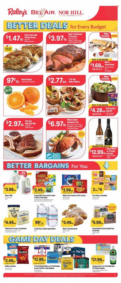 Raley's (CA, NV) Weekly Ad Flyer Specials January 11 to January 17, 2023