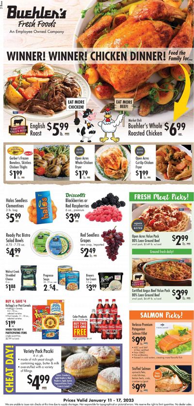 Buehler's (OH) Weekly Ad Flyer Specials January 11 to January 17, 2023