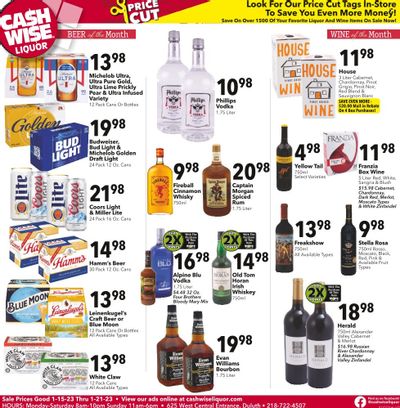 Cash Wise Liquor Only (MN) Weekly Ad Flyer Specials January 15 to January 21, 2023