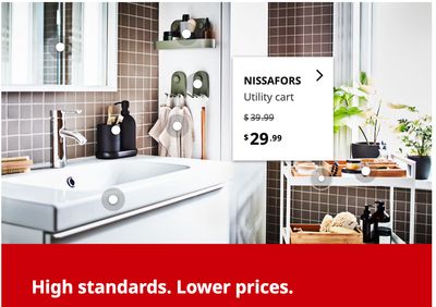 IKEA Canada High Standards New Lower Prices: Save up to 40% off