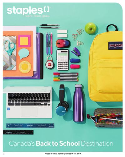 Staples Back to School Guide September 4 to 11