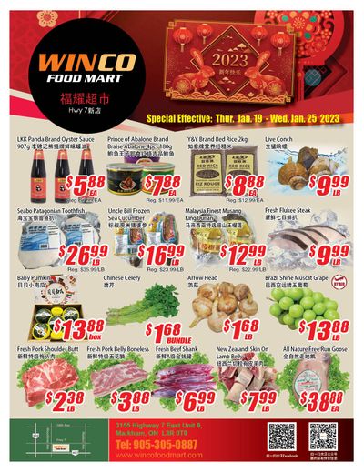 WinCo Food Mart (HWY 7) Flyer January 19 to 25
