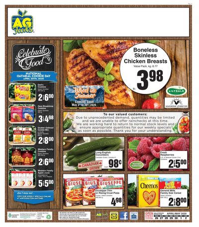 AG Foods Flyer April 26 to May 2