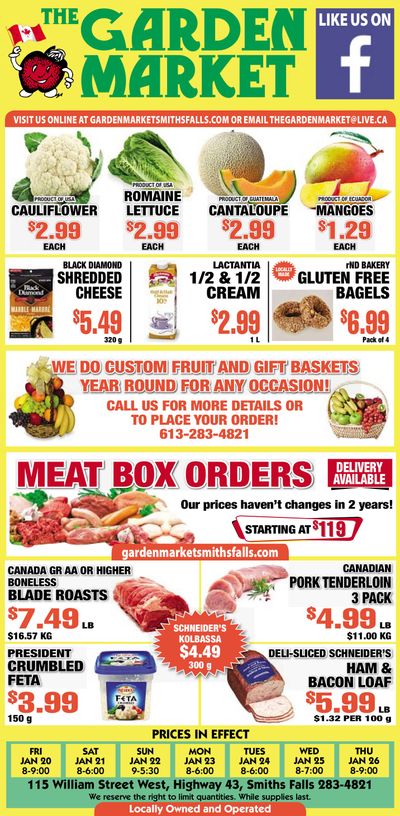 The Garden Market Flyer January 20 to 26
